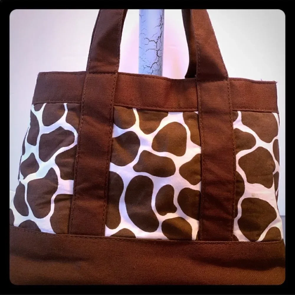 Gymboree Glamour Safari Tote Purse Giraffe Print